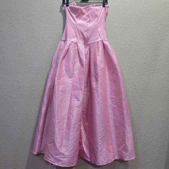 NWT MORE TO COME Cambria Strapless Dress In Pink Size L - Picture 7 of 11